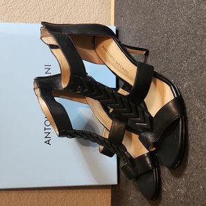 Antonio Melani Black Dress Sandals
